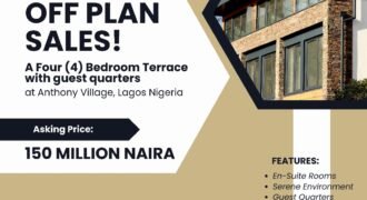 A 4 Bedroom Terrace with Guest Quarters (Anthony Village, Lagos)